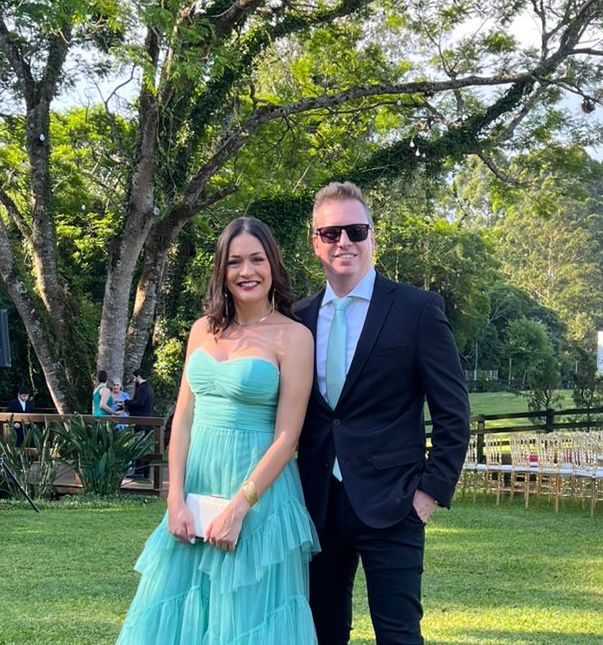 Mariana Hack e Cleberson Khal